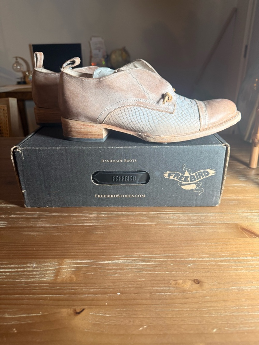 Freebird Brown Leather Flats - Mabel - Picture 6 of 17